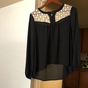 Blouse and Ivory crochet blouse size m
